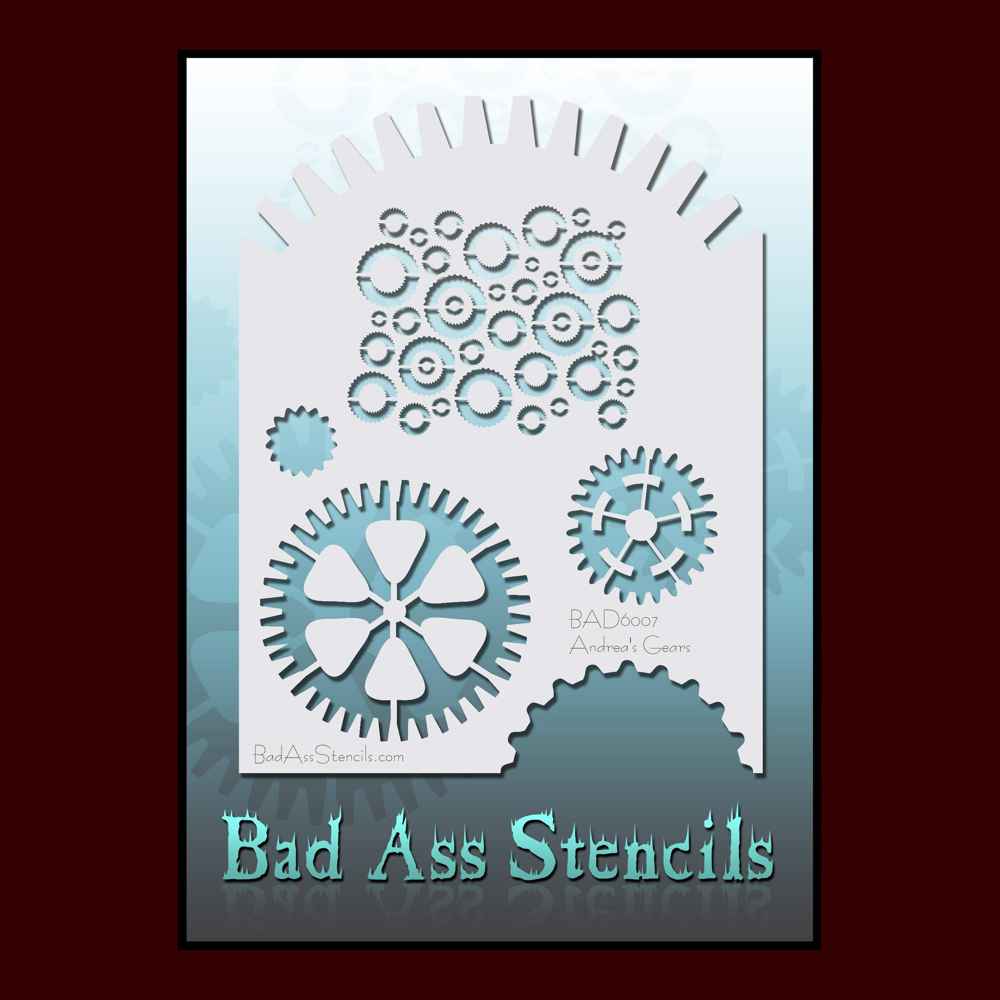 Badass AlphaBAMS Airbrush Stencils