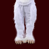 White furry costume pants