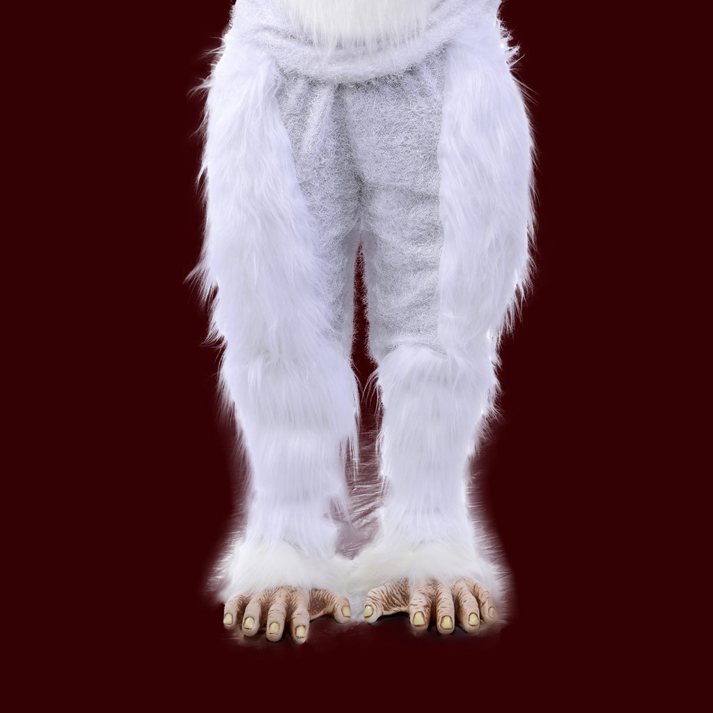 White furry costume pants