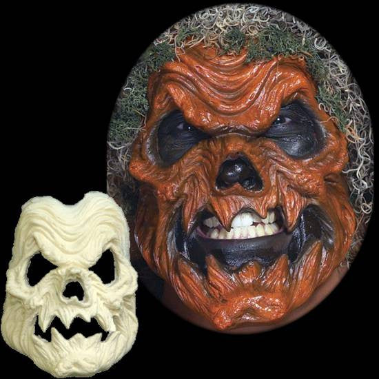 Adult Light-Up Menacing Jack-o'-Lantern Latex Mask