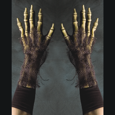 UV Reactive Green Skeleton Gloves