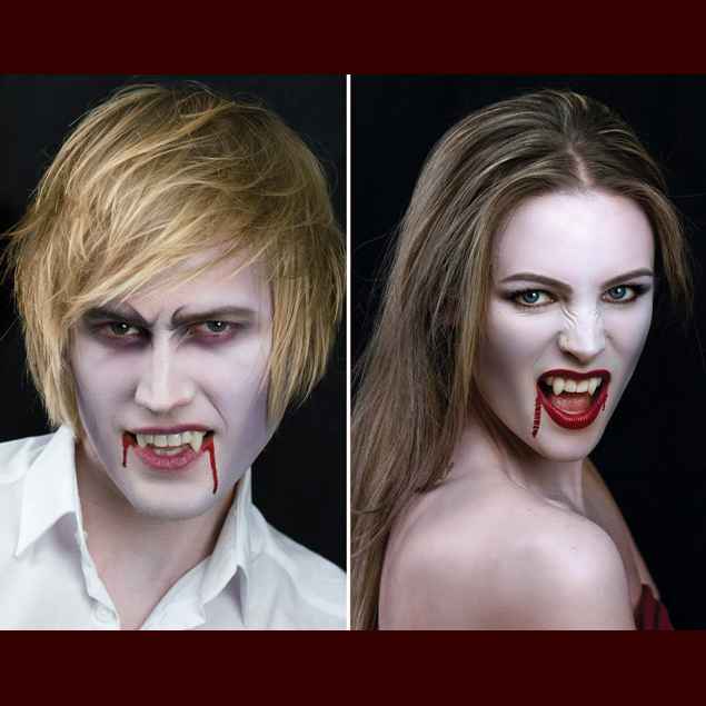 halloween male vampire makeup